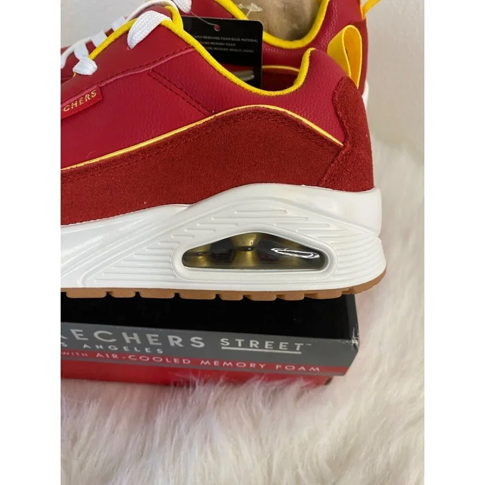 Skechers Uno Victory Pack  Red/Yellow Spain Size 9 Mens Air-Cooled Memory Foam